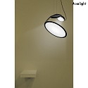 Axolight Luci a sospesione SP CUT IP20, nero dimmerabile