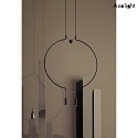 Axolight Luminaire à suspension SP LIAISON M 2 à 2 flammes IP20, noir gradable
