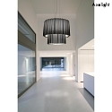 Axolight Luci a sospesione SP SKIRT 2 150 IP20, nero, bianco dimmerabile
