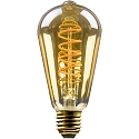 Lampadina a filamanto ST64 E27 4,8W 380lm 2200K 300 dimmerabile