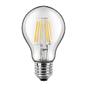 LED Filament Birnenform RETRO klar, E27, 8W 2700K 1055lm 300°, Glas klar