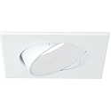  Einbauleuchte f�r LED Reflektor GU10 � 5cm, quadratisch, schwenkbar, wei�, gl�nzend 