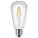 Ampoule Edison forme d'ampoule ST64 commutable E27 4W 470lm 2700K 300° CRI >80