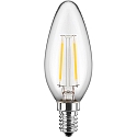 HWH Ampoule  filament forme bougie C35 commutable E14 4,5W 470lm 2700K 300 CRI > 90 