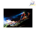 HWH Lampe de poche commutable IP54, noir  