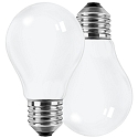 LED Filament Birnenform, E27, 7W 2700K 810lm 300°, Glas opal, DOPPELPACK