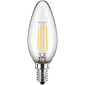 LED Lamp candle, 4,5W (40W), E14, 470lm, 2700K, glass clear