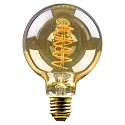 LED Lamp Globe G95, 5W, E27, 250lm, 1800K, glass gold VBS