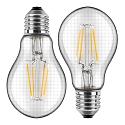 Lampadina a filamento LED Set di 2 E27 4,5W 470lm 2700K 300° CRI > 80