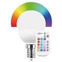 RGBW lamp with remote control RGB E14  5,5W 470lm 2700K 150° CRI > 80 dimmable