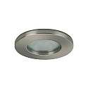 Outdoor NV-Downlight OGDAN MR16, IP65, rund, Ø 8cm, 12V, GX5.3 max. 13W, starr, Metall-Guss / Frostglas, Nickel matt