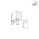 Outdoor LED Wandleuchte, IP54, Up/Down, 230V, 2x3W 3000K 450lm 60°, Strukturweiß