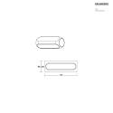 Brumberg Luminaire mural PENCIL WALL Bas, plat, cylindrique IP20, couvert de poudre, blanche gradable