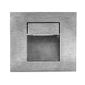 Luminaire d'encastrement mural  WALL KIT68 angulaire IP20, aluminium mat gradable