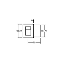 Brumberg LED Wandeinbauleuchte, Plug&Play 350mA, indirekt, mit Teil-Blende, IP20, eckig, 10x9cm, 1W 3000K, Alu matt / Glas Brumberg LED Wandeinbauleuchte, Plug&Play 350mA, indirekt, mit Teil-Blende, IP20, eckig, 10x9cm, 1W 3000K, Alu matt / Glas