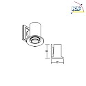 Brumberg Lampada da parete GRAMMO IP20, Bianco 