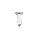 ceiling recessed luminaire LEDSPARK MAXI round, direct IP20, chrome dimmable