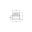 Brumberg LED Einbaudownlight ALTERO-R, 33°, 11,8W, 1800K-3000K, 620lm, IP44, DTW, rund, weiß, chrom Brumberg LED Einbaudownlight ALTERO-R, 33°, 11,8W, 1800K-3000K, 620lm, IP44, DTW, rund, weiß, chrom