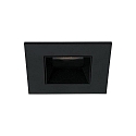 LED Einbaudownlight ALTERO-S, 33°, 8,8W, 2700K-5000K, IP44, 500mA, quadratisch, schwarz