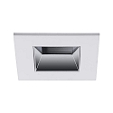 LED Einbaudownlight ALTERO-S, 33°, 8,8W, 2700K-5000K, IP44, 500mA, quadratisch, weiß, chrom