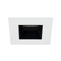 LED Einbaudownlight ALTERO-S, 33°, 11,8W, 1800K-3000K, 620lm, IP44, DTW, quadratisch, weiß, schwarz