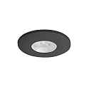 downlight BARENT 350MA P&P round, current constant IP20, black matt dimmable