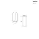 Brumberg downlight PENCIL MAXI cylindrical, surface-mounted version IP20, powder coated, white dimmable