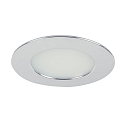 LED Einbau-Downlight fr Mbel und Holzwerkstoffe, IP44, rund, 12V DC, 5W 3000K 375lm 60, Chrom