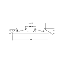 LED surface / recessed downlight MOON CCT, Ø 33cm, IP20, 24W 3000/4000/6000K 2760lm 110°, dimmable, white