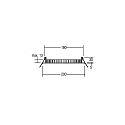 Recessed LED panel FLAT30, IP20, Ø 20cm, 24V DC, 16W 4000K 1080lm 120°, alu / plastic