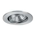 LED Einbaustrahler, IP20, rund, Ø 8.2cm, Plug&Play 350mA, 7W 2700K 740lm 38°, schwenkbar 30°, Alu matt