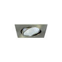 recessed luminaire 700MA square, nickel matt dimmable 14W 2700K