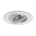 Downlight INDIWO83 rotondo, girevole IP44, Bianco dimmerabile