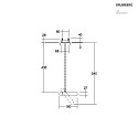 Brumberg LED-Einbaustrahler 230 V AC, 50 Hz, 4,2 W, 3000K, weiß