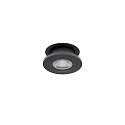 Lumire encastre NAVARINO rond, pivotant, rotatif IP20, noir mat gradable 6W 510lm 3000K 24 24 CRI >80
