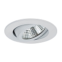 LED Einbaustrahler, IP20, rund, Ø 8.2cm, Plug&Play 350mA, 7W 4000K 770lm 38°, schwenkbar 30°, Weiß