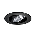 LED Einbaustrahler, IP20, rund, Ø 8.2cm, Plug&Play 350mA, 7W 3000K 740lm 38°, schwenkbar 30°, Schwarz