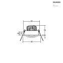 Brumberg LED-Einbaustrahler 350 mA, 3 W, 38°, 3000K, schwarz