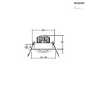 Brumberg LED-Einbaustrahler 350 mA, 3 W, 38°, 3000K, transparent