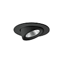 LED Einbaustrahler KARYL, 36�, 13W, 3000K, 1320lm, IP20, 350mA, rund, schwenkbar, schwarz