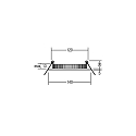 Recessed LED panel FLAT30 TunableWhite, IP20, Ø 14cm, 24V DC, 12W 2700-5700K 350-420lm 120°