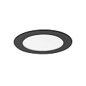 LED Einbaupanel FLAT350, 350 mA, Ø 12 cm, IP44, 6W, 115°, 4000K, 560lm, rund, schwarz