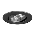 Recessed LED spot INDIWO68, IP20, round, 350mA, 5.5W 3000-1800K 550lm 36, swivelling, dim2warm, matt titanium