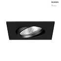 LED Einbaustrahler INDIWO68-S, IP20, eckig, 8x 8 cm, 350mA P&P, 6W 1800-3000K 430lm 36, CRi >95, schwenkbar, dimmbar, schwarz