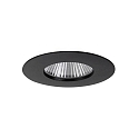 LED Einbaudownlight BIG65, 350 mA, IP65, 7,5W, 45, 3000K, 730lm, starr, rund, dimmbar, schwarz