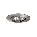 LED Einbaustrahler BIG65, 350 mA, IP65, 7,5W, 45, 3000K, 730lm, schwenkbar, rund, dimmbar, nickel matt