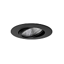 LED Einbaustrahler BIG65, 350 mA, IP65, 7,5W, 45, 3000K, 730lm, schwenkbar, rund, dimmbar, schwarz