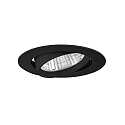 recessed luminaire ATLAS round, swivelling, rotatable LED IP20, black dimmable 32W 2700-6500K CRI 90-100