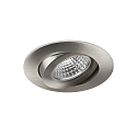 recessed luminaire OLENI-R / PHASE DIM 830 swivelling IP20, nickel matt dimmable 6,7W 570lm 3000K 38° CRI >80