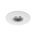 recessed luminaire OBIRA round, rigid, Dim-To-Warm IP65, white matt dimmable 7W 420lm 1800 - 3000K 38 CRI >90